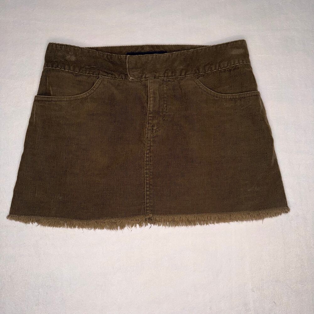 Blue Asphalt Y2K Corduroy Brown Skirt